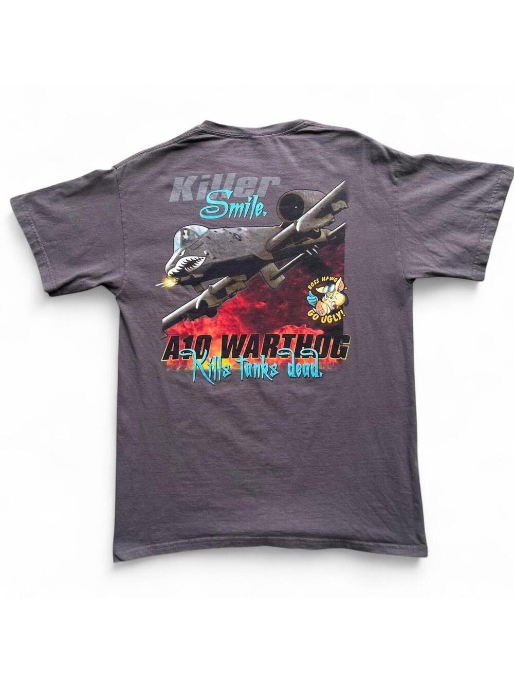 A10 Warthog Kill Tanks Dead Military Graphic Tee Size Medium